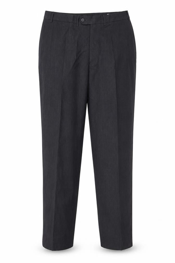 Preworn Womens Grey  Polyester Dress Pants Trousers Size L L31 in Regular Zip