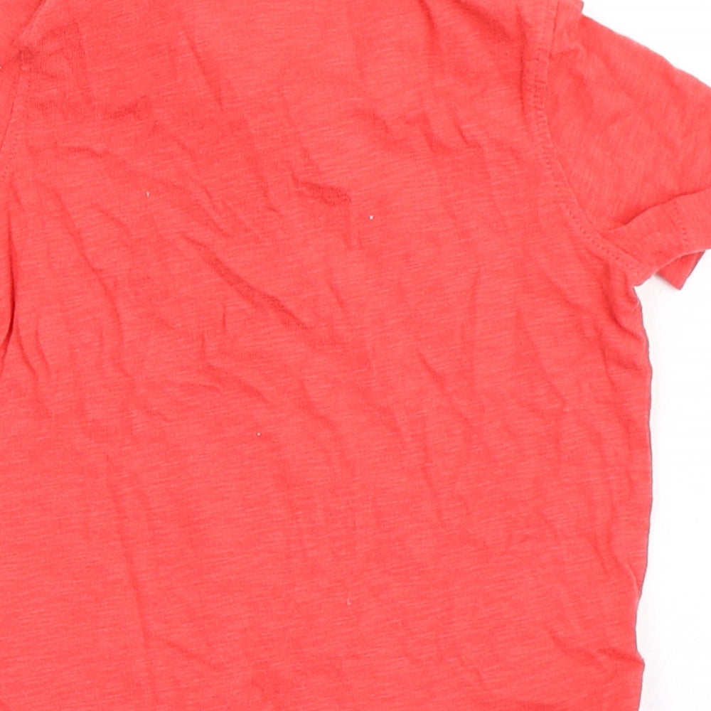 Gap Boys Red  100% Cotton Basic Polo Size 6-9 Months Collared Button - Chest Pocket