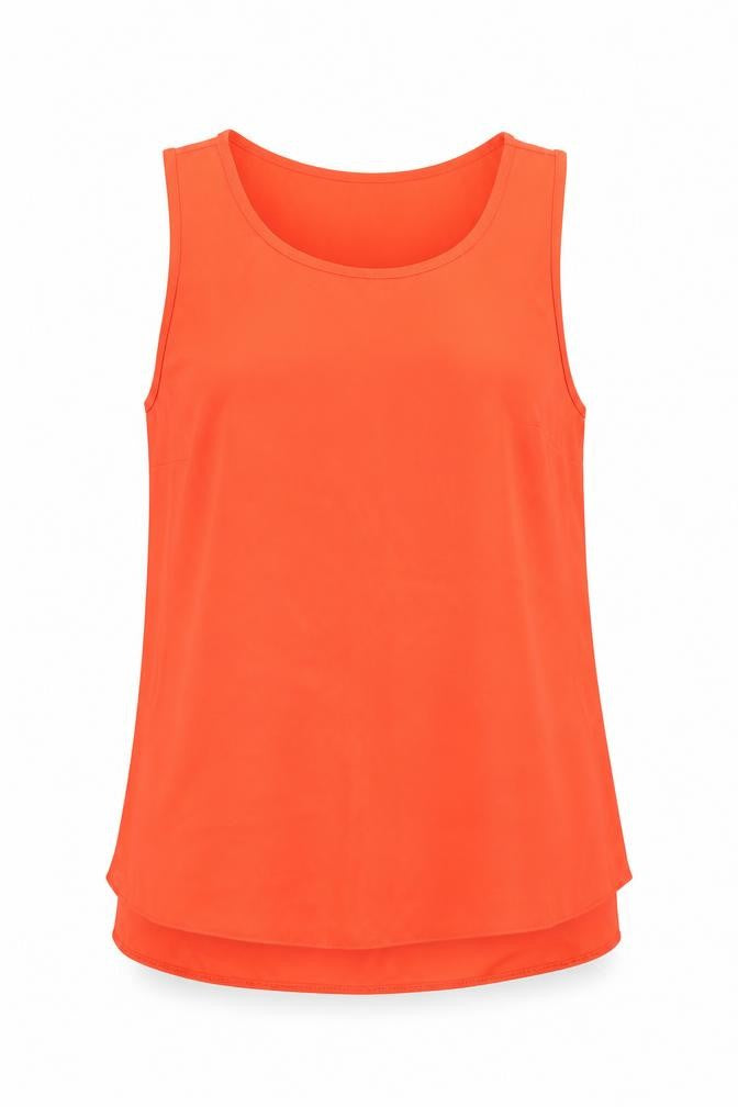 Dorothy Perkins Womens Orange  Polyester Basic Blouse Size 8 Round Neck