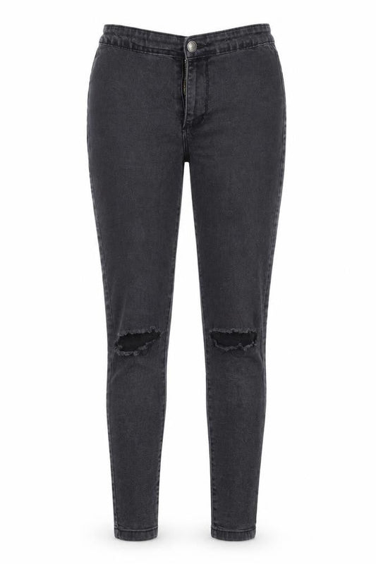 Denim Co. Womens Grey  Cotton Jegging Jeans Size 10 L25 in Slim Zip