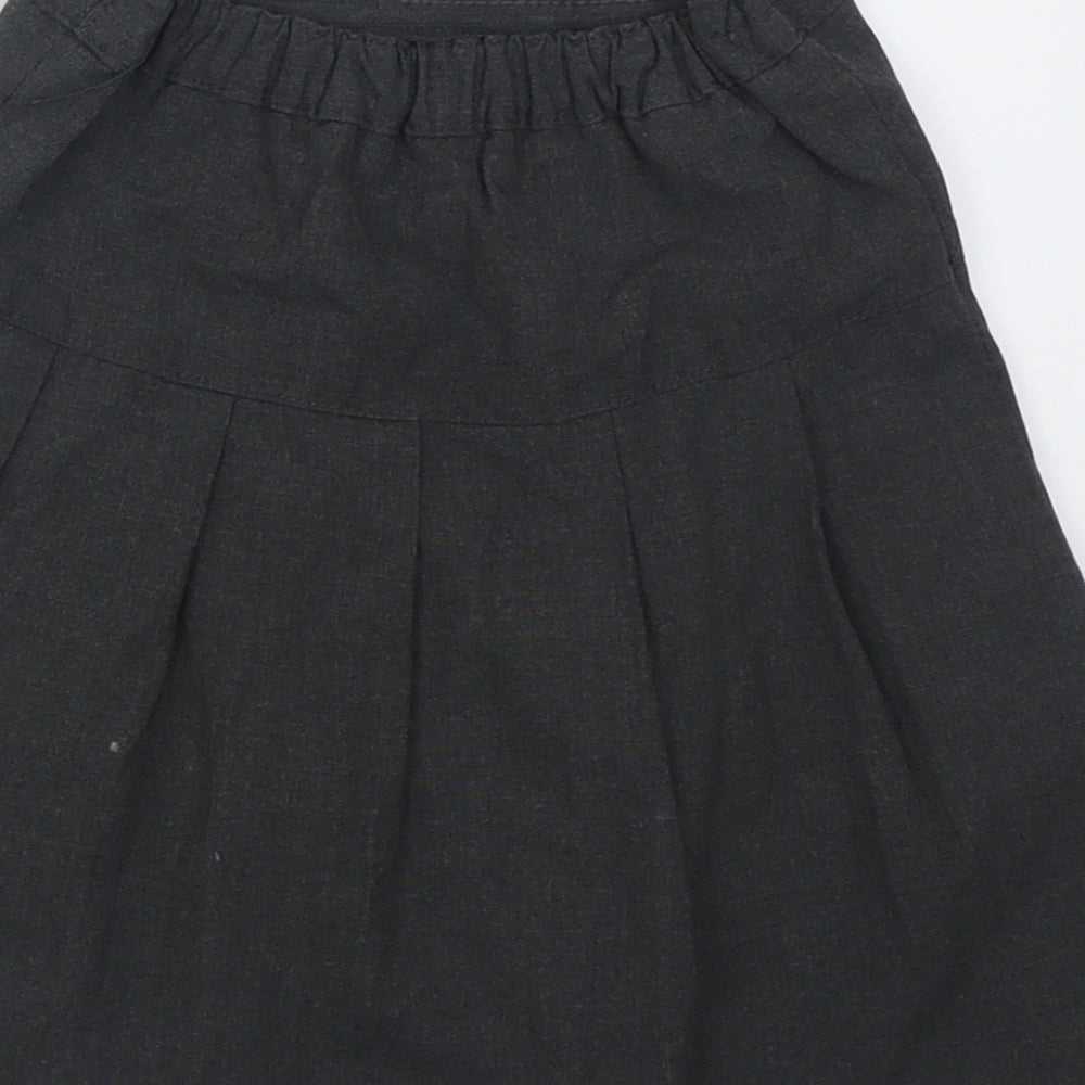 Dunnes Stores Girls Grey  Polyester A-Line Skirt Size 5-6 Years  Regular Pull On - School Wear