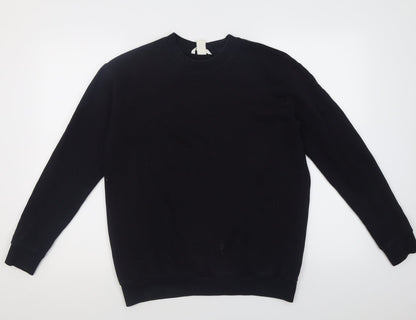 Preloved H&M Womens Black  Cotton Pullover Sweatshirt Size S  Pullover - Front