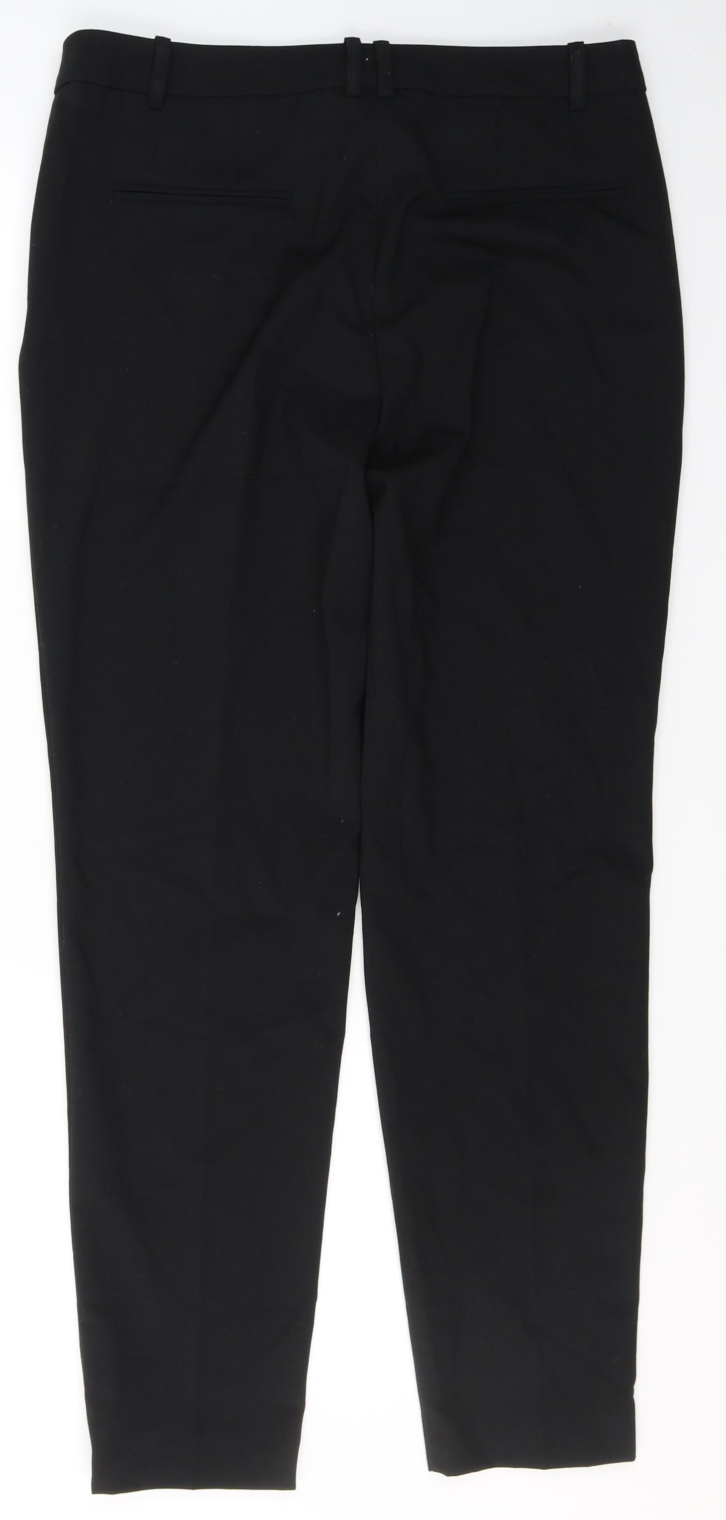 Marks and Spencer Womens Grey  Polyester Trousers  Size 14 L32 in Regular