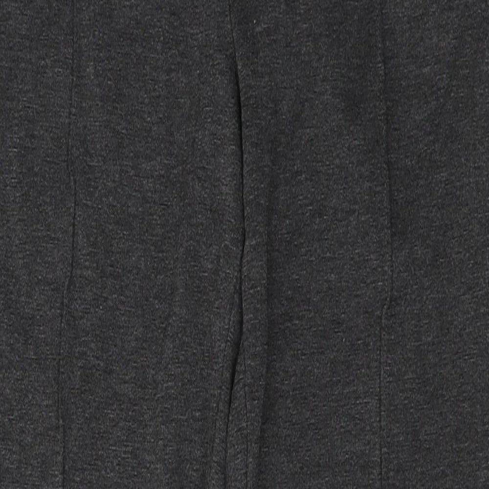 Marks and Spencer Womens Grey  Viscose Trousers  Size 12 L28 in Regular