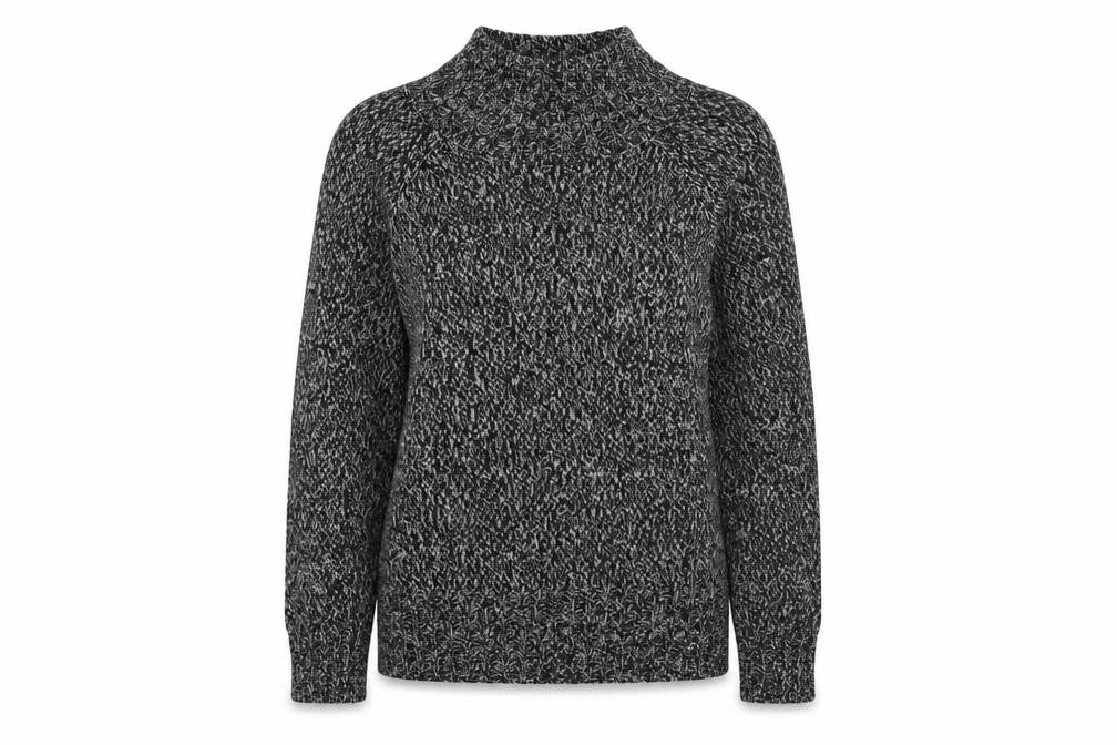 NEXT Womens Black Mock Neck  Acrylic Pullover Jumper Size M