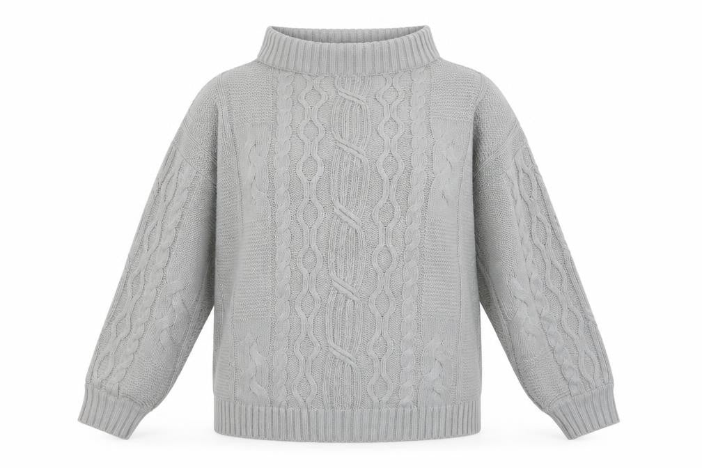 Be you Womens Grey Scoop Neck  Acrylic Pullover Jumper Size 12
