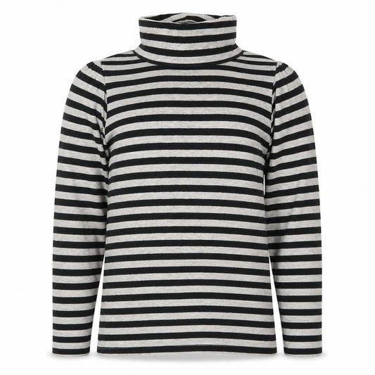 La Redoute Girls Grey Striped Cotton Pullover Sweatshirt Size 12 Years  Pullover
