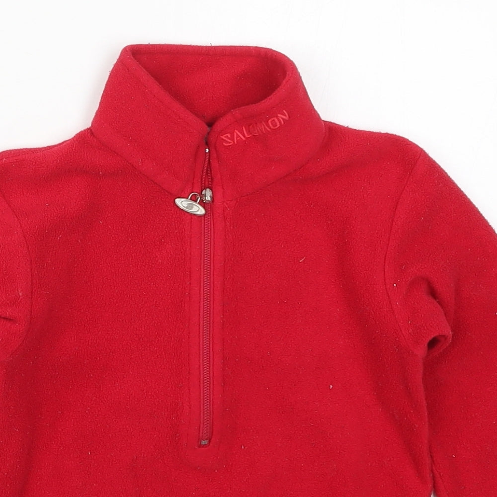 Salomon Boys Red   Jacket  Size 2-3 Years  Zip
