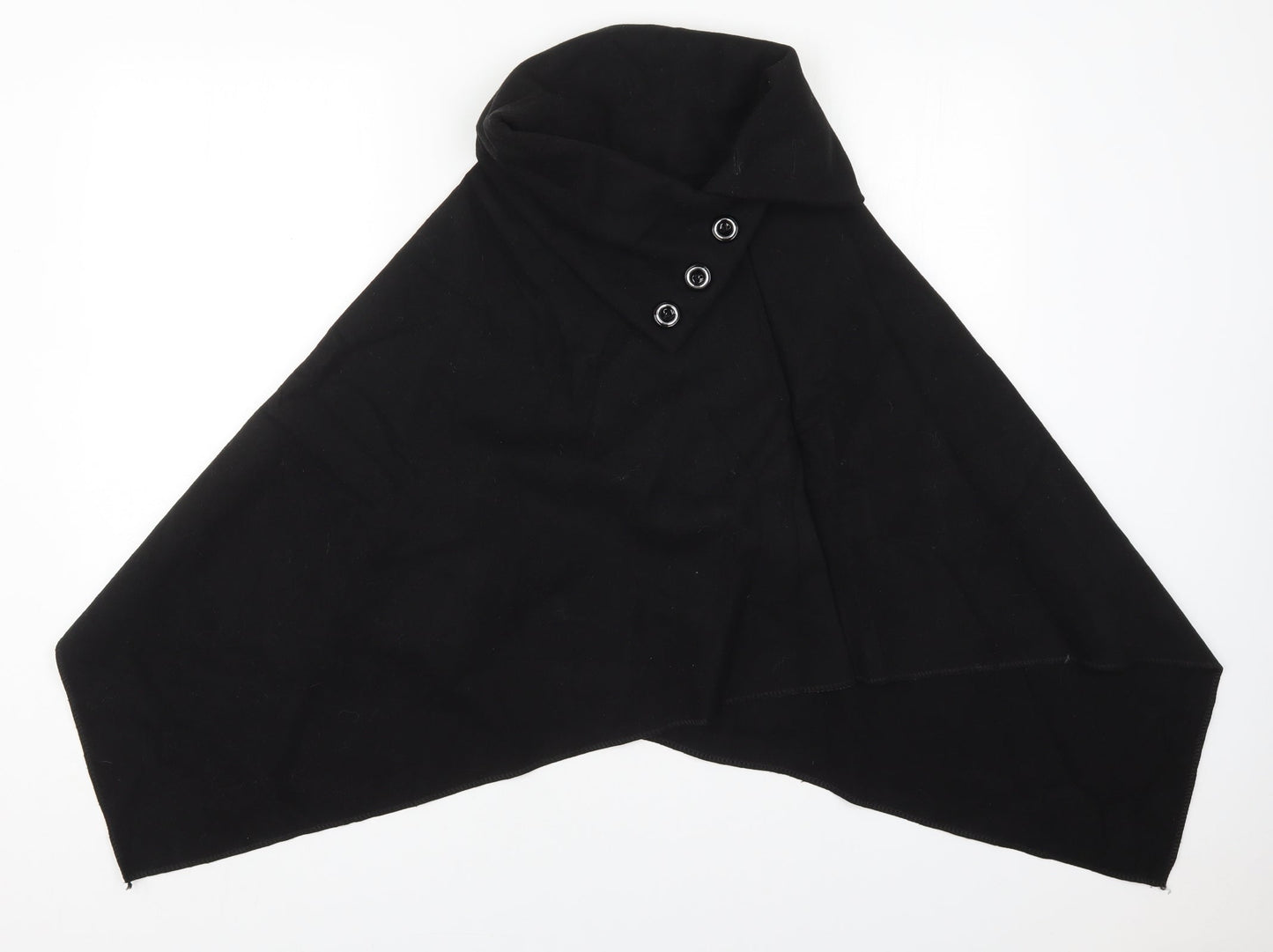 Preworn Womens Black   Jacket Poncho One Size