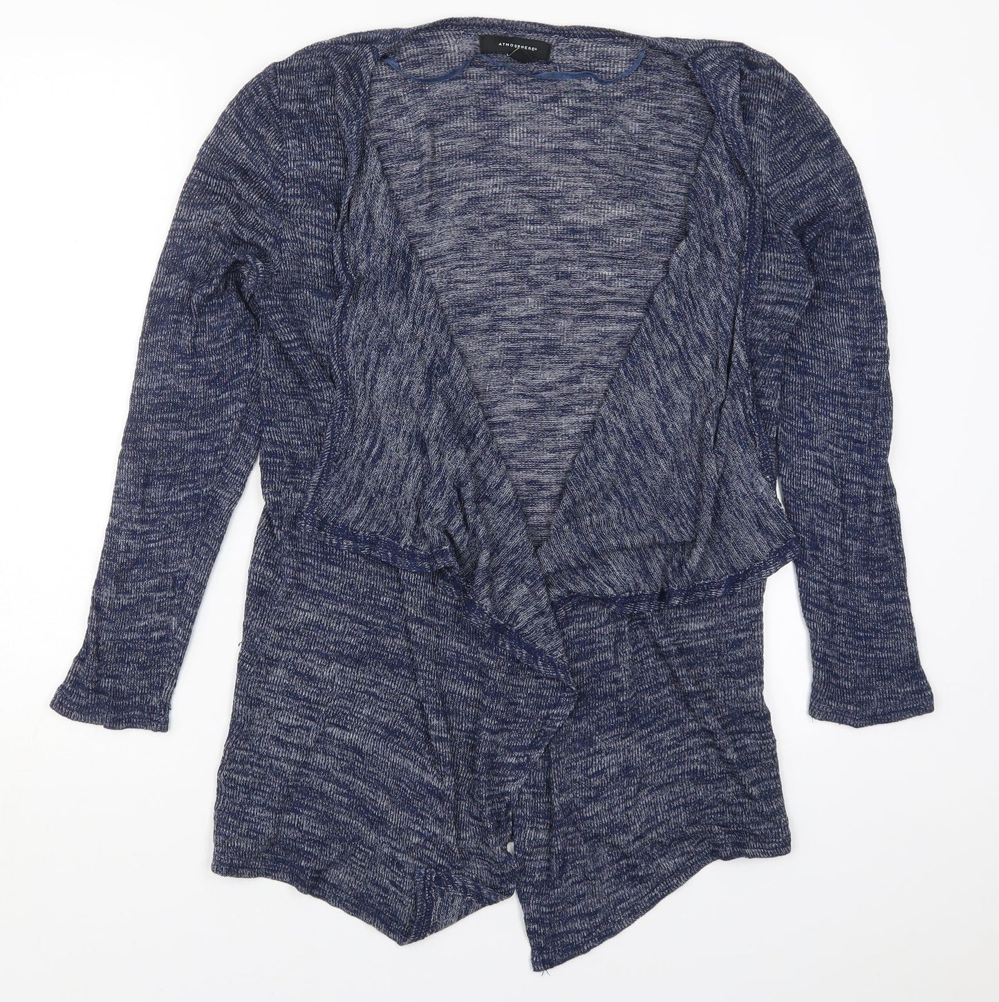 Atmosphere Womens Blue V-Neck  Viscose Cardigan Jumper Size 10