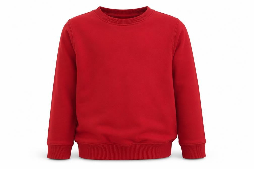 TU Boys Red  Cotton Pullover Sweatshirt Size 9 Years  Pullover - School Wear