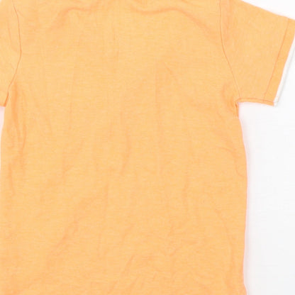 Dunnes Boys Orange  Polyester Basic Polo Size 2-3 Years Collared Pullover