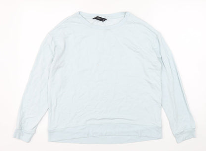 F&F Womens Blue  Viscose Pullover Sweatshirt Size 10  Pullover