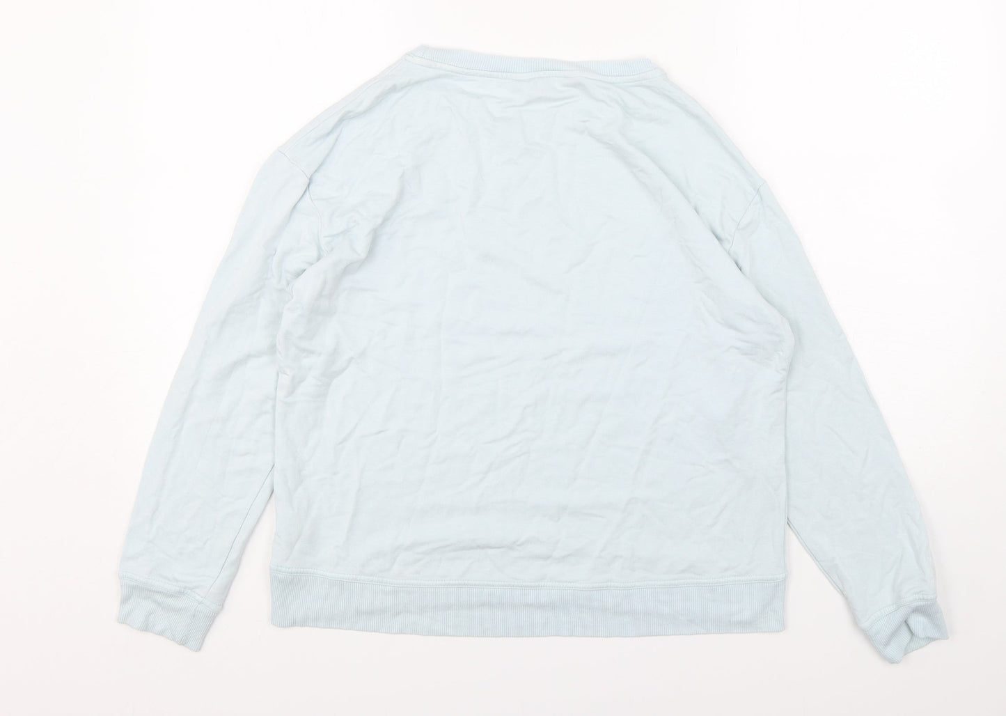 F&F Womens Blue  Viscose Pullover Sweatshirt Size 10  Pullover