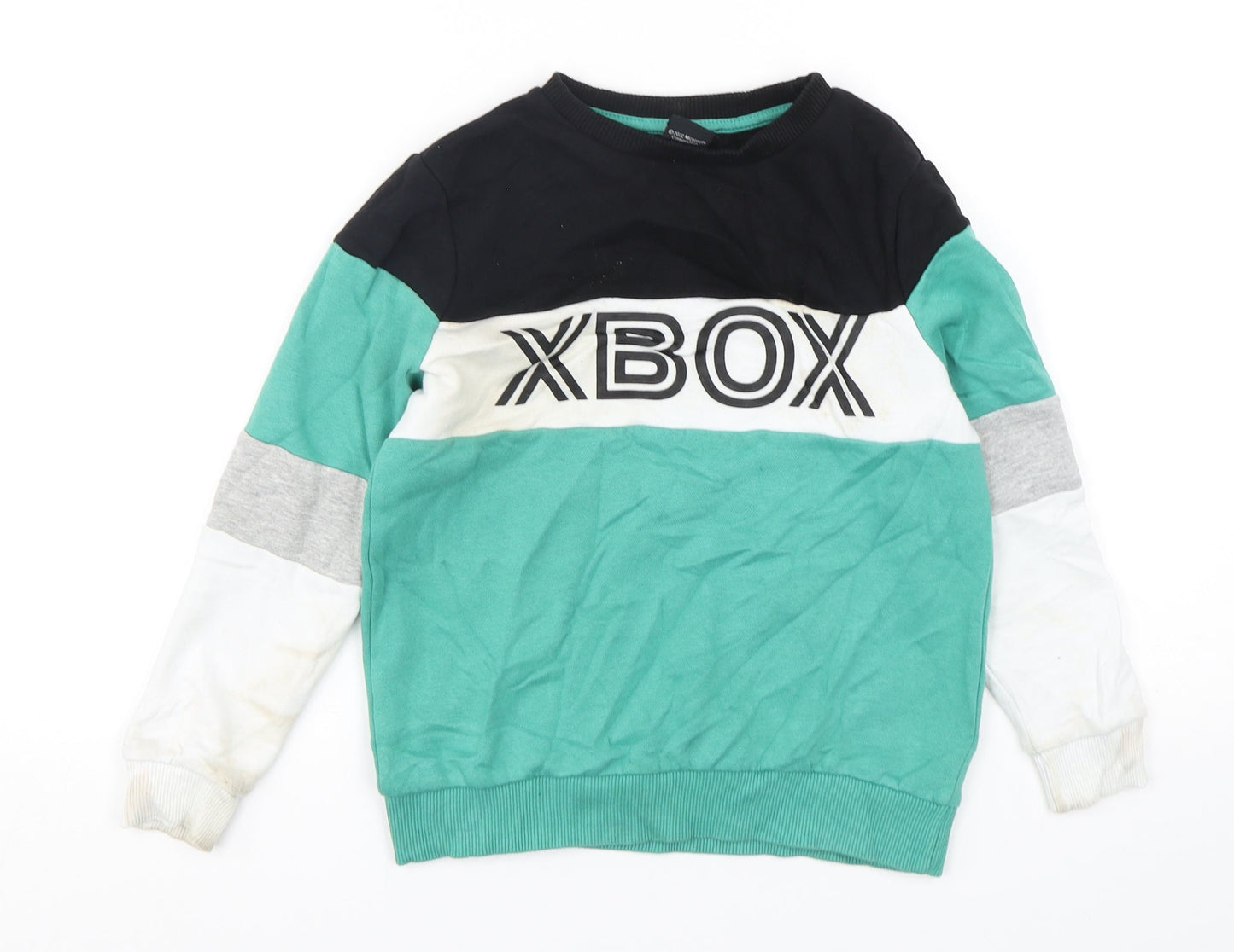 George Boys Multicoloured  Cotton Pullover Sweatshirt Size 8-9 Years  Pullover - XBOX