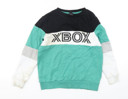 George Boys Multicoloured  Cotton Pullover Sweatshirt Size 8-9 Years  Pullover - XBOX