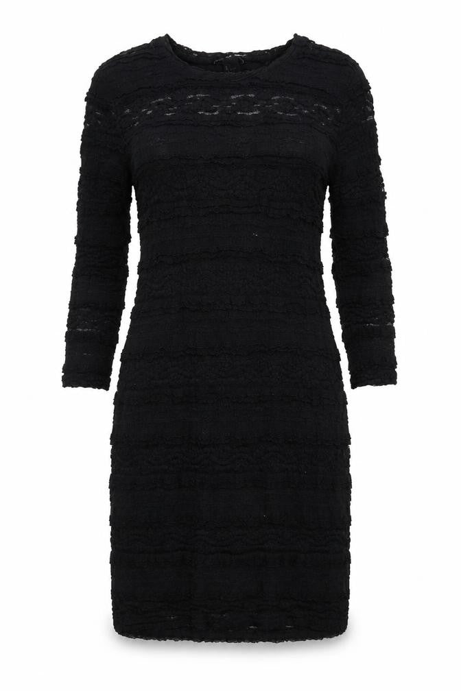H&M Womens Black  Polyamide A-Line  Size L  Round Neck