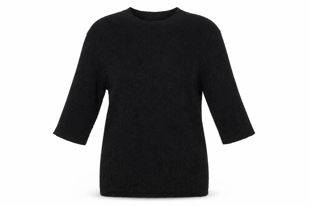 NEXT Womens Black Crew Neck  Viscose Pullover Jumper Size 8
