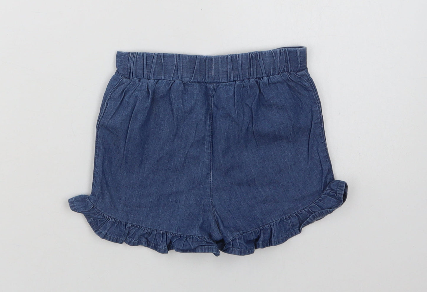 Primark Baby Blue  Cotton Cropped Trousers Size 18-24 Months