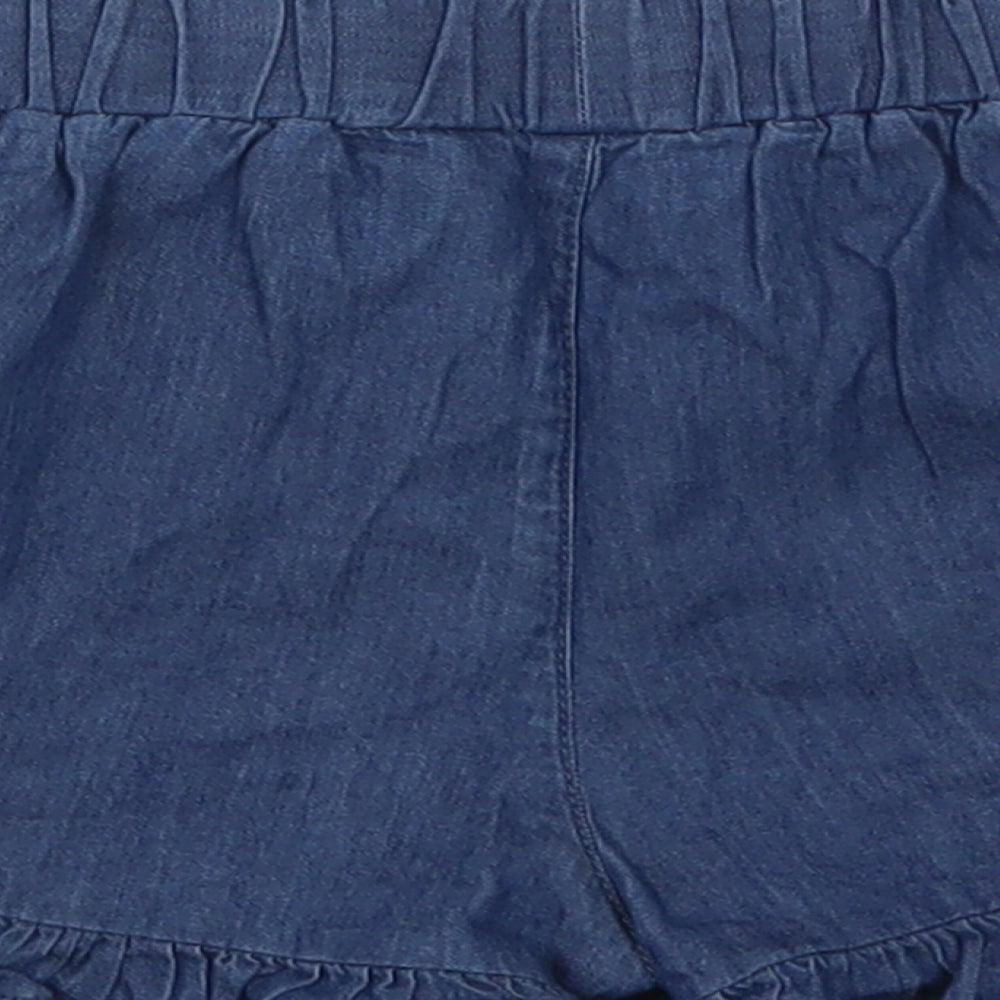 Primark Baby Blue  Cotton Cropped Trousers Size 18-24 Months