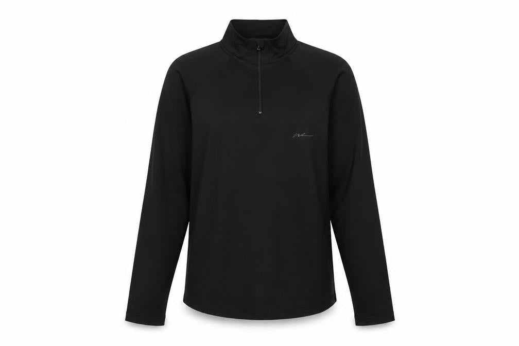 Boohoo Womens Black  Polyester Henley Sweatshirt Size 10  Zip