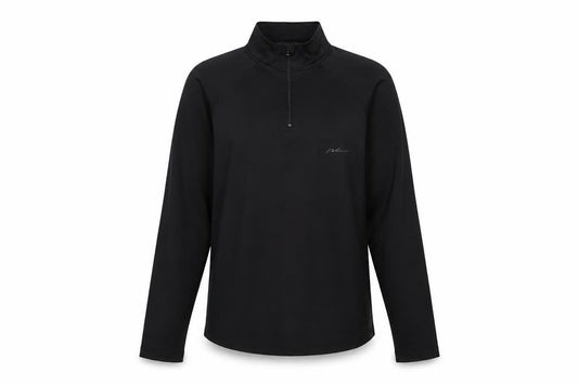 Boohoo Womens Black  Polyester Henley Sweatshirt Size 10  Zip