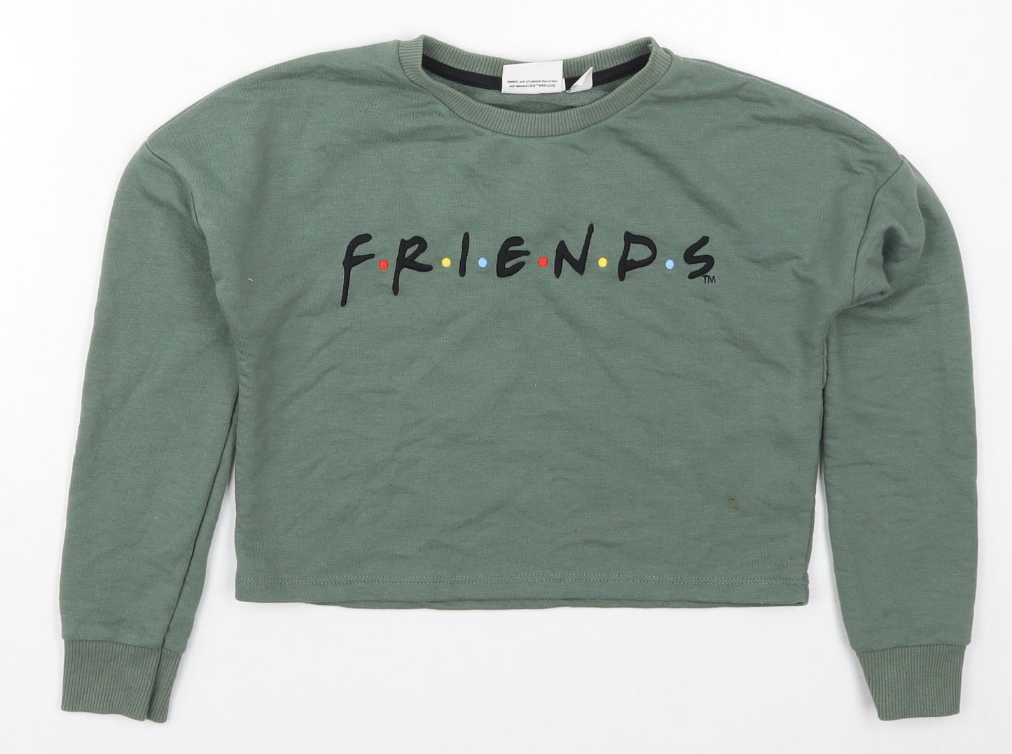 Pirmark Girls Green  Polyester Pullover Sweatshirt Size 9-10 Years  Pullover - Friends