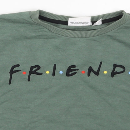 Preloved Pirmark Girls Green  Polyester Pullover Sweatshirt Size 9-10 Years  Pullover - Friends - Detail