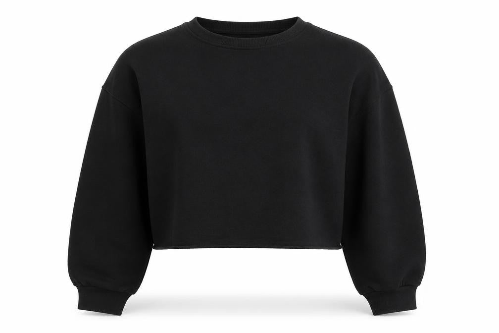 SheIn Girls Black  Cotton Pullover Sweatshirt Size 11-12 Years  Pullover