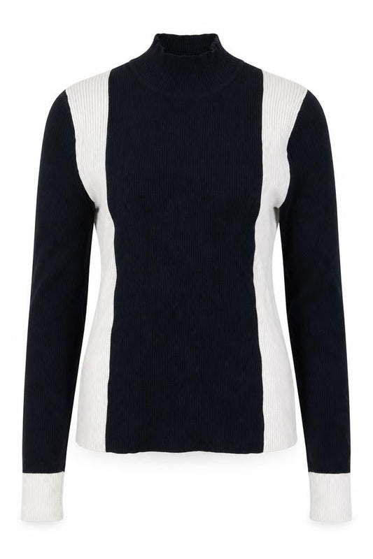 Zara Womens Blue Mock Neck  Viscose Pullover Jumper Size M