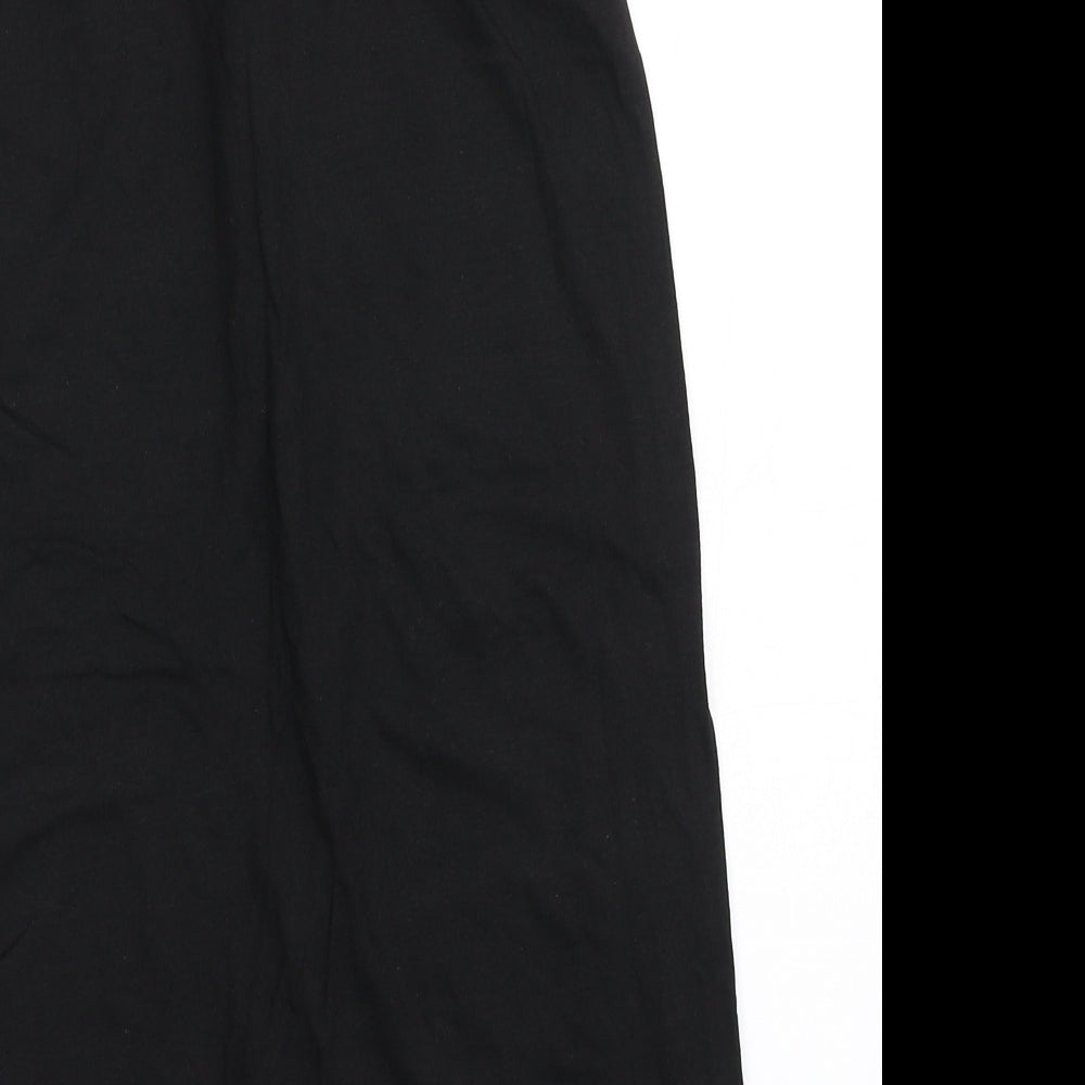 New Look Womens Black  Cotton A-Line  Size 10  Off the Shoulder Pullover