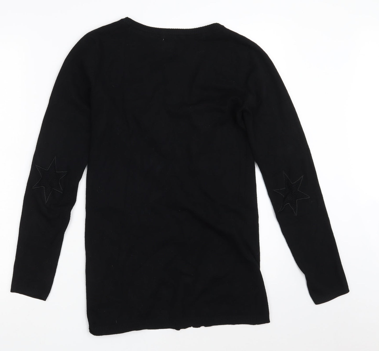 CULTURE Womens Black V-Neck  Viscose Cardigan Jumper Size M