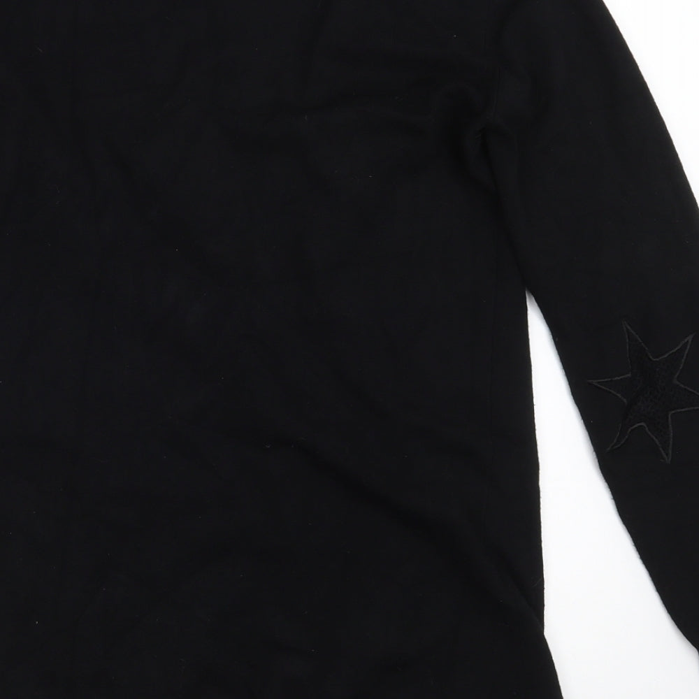 CULTURE Womens Black V-Neck  Viscose Cardigan Jumper Size M