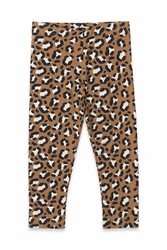 George Girls Brown Animal Print Cotton Capri Trousers Size 2-3 Years  Regular Pullover