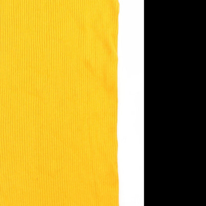 River Island Womens Yellow  Acrylic Basic Tank Size 10 V-Neck