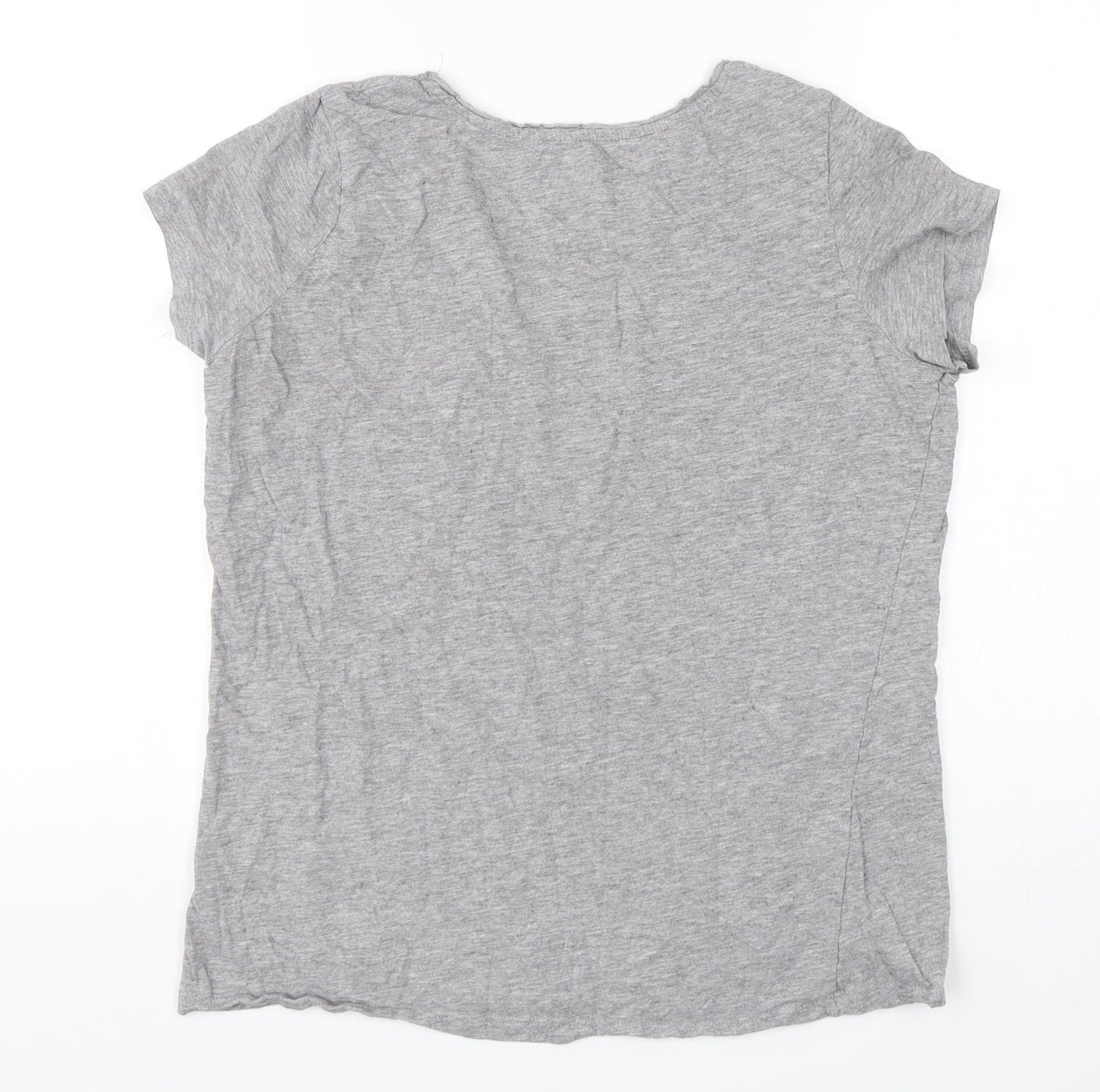 ESMARA Womens Grey Solid Cotton Top Pyjama Top Size M