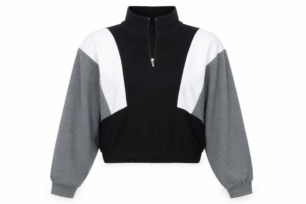Shein  Womens Multicoloured  Polyester Pullover Sweatshirt Size XL  Pullover - Cropped