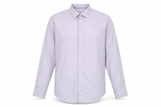 Next Mens Purple  Cotton  Button-Up Size 16.5 Collared Button