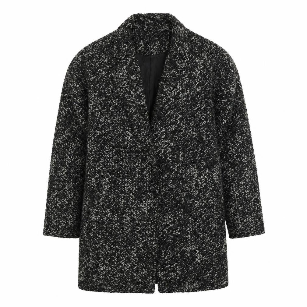New Look Womens Black  Acrylic Jacket Blazer Size 8