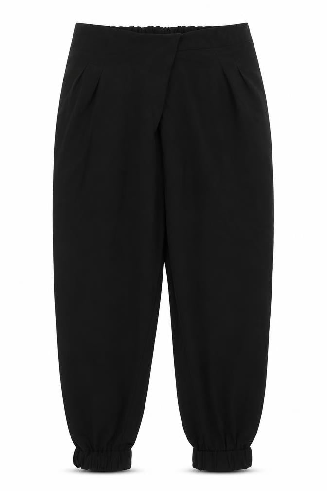 Topshop Womens Black  Polyester Trousers  Size 10 L24 in Regular