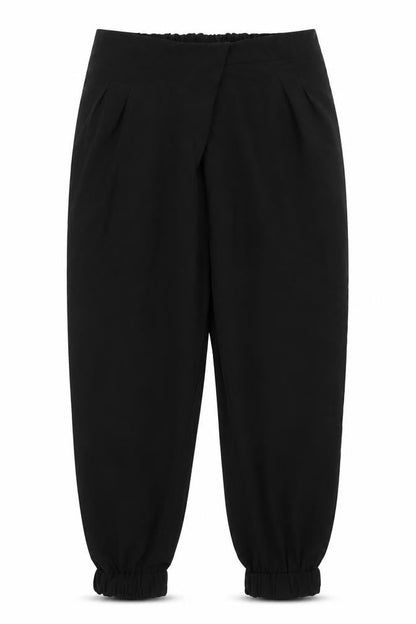 Topshop Womens Black  Polyester Trousers  Size 10 L24 in Regular