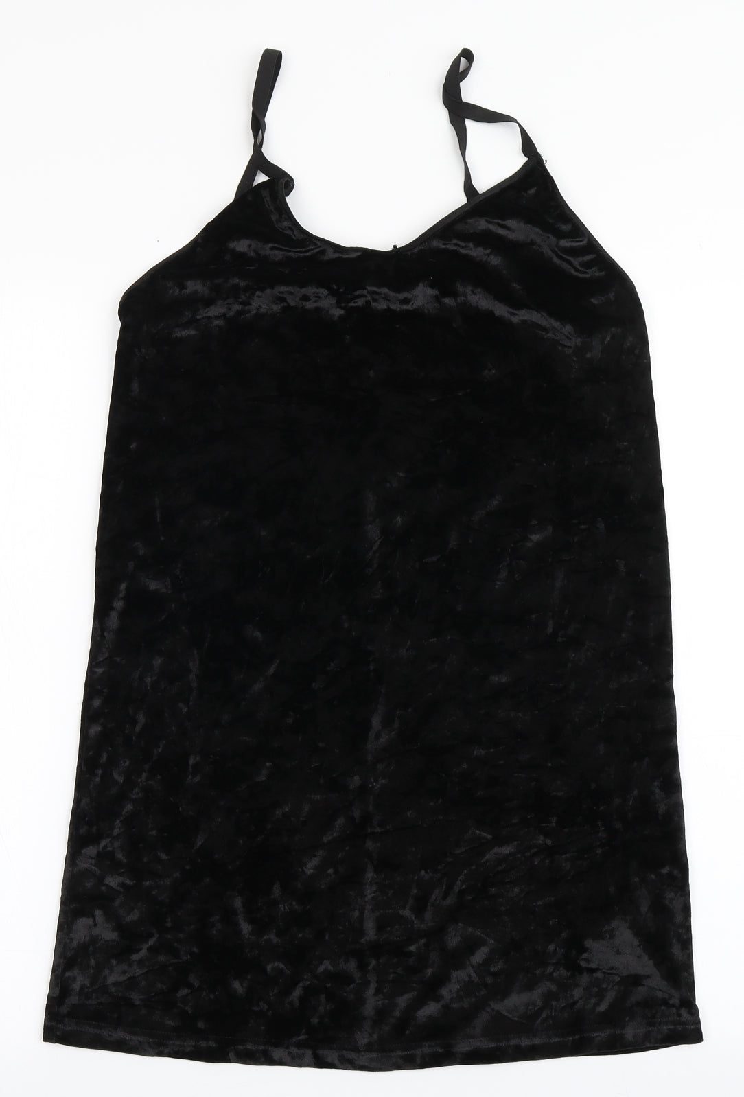 Topshop Womens Black  Polyester Bodycon  Size 8  Round Neck Pullover