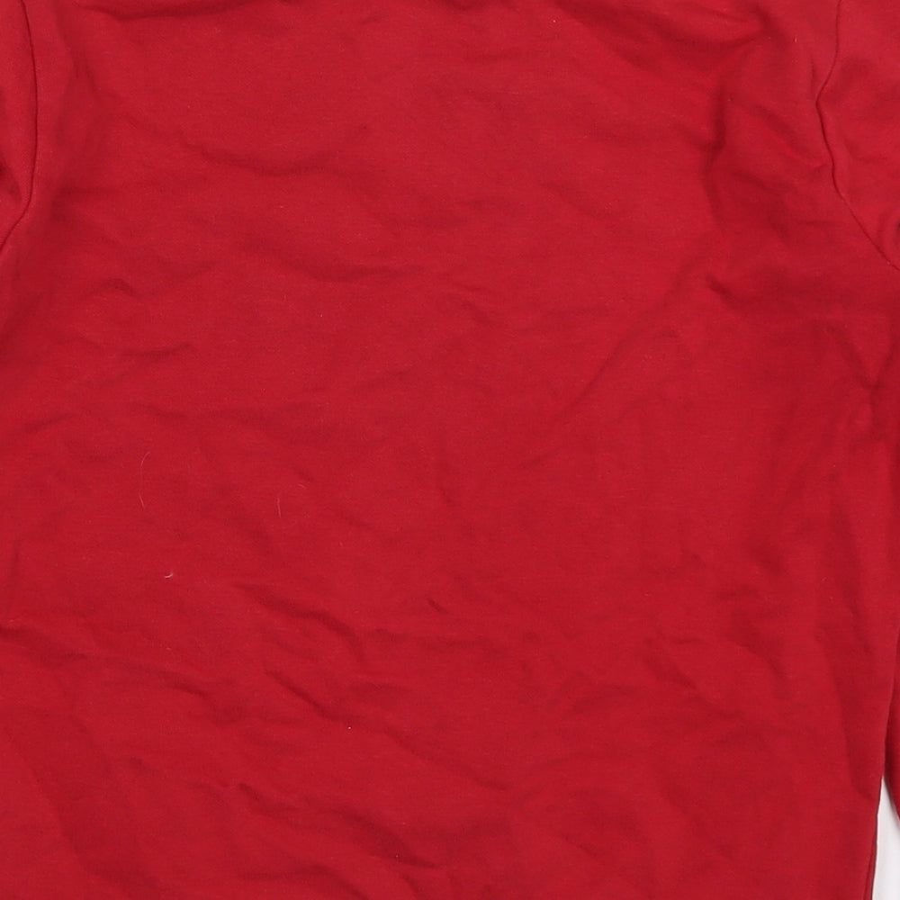 George Boys Red  Cotton Pullover Sweatshirt Size 9-10 Years  Pullover
