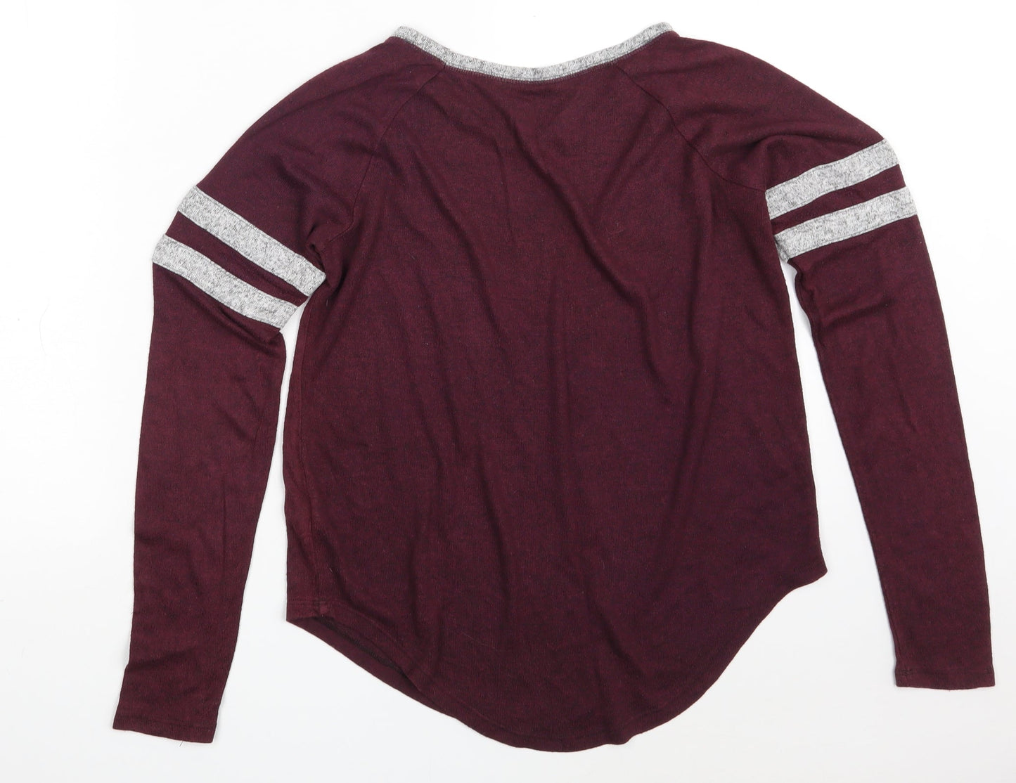 SO Womens Purple  Rayon Pullover Sweatshirt Size XS