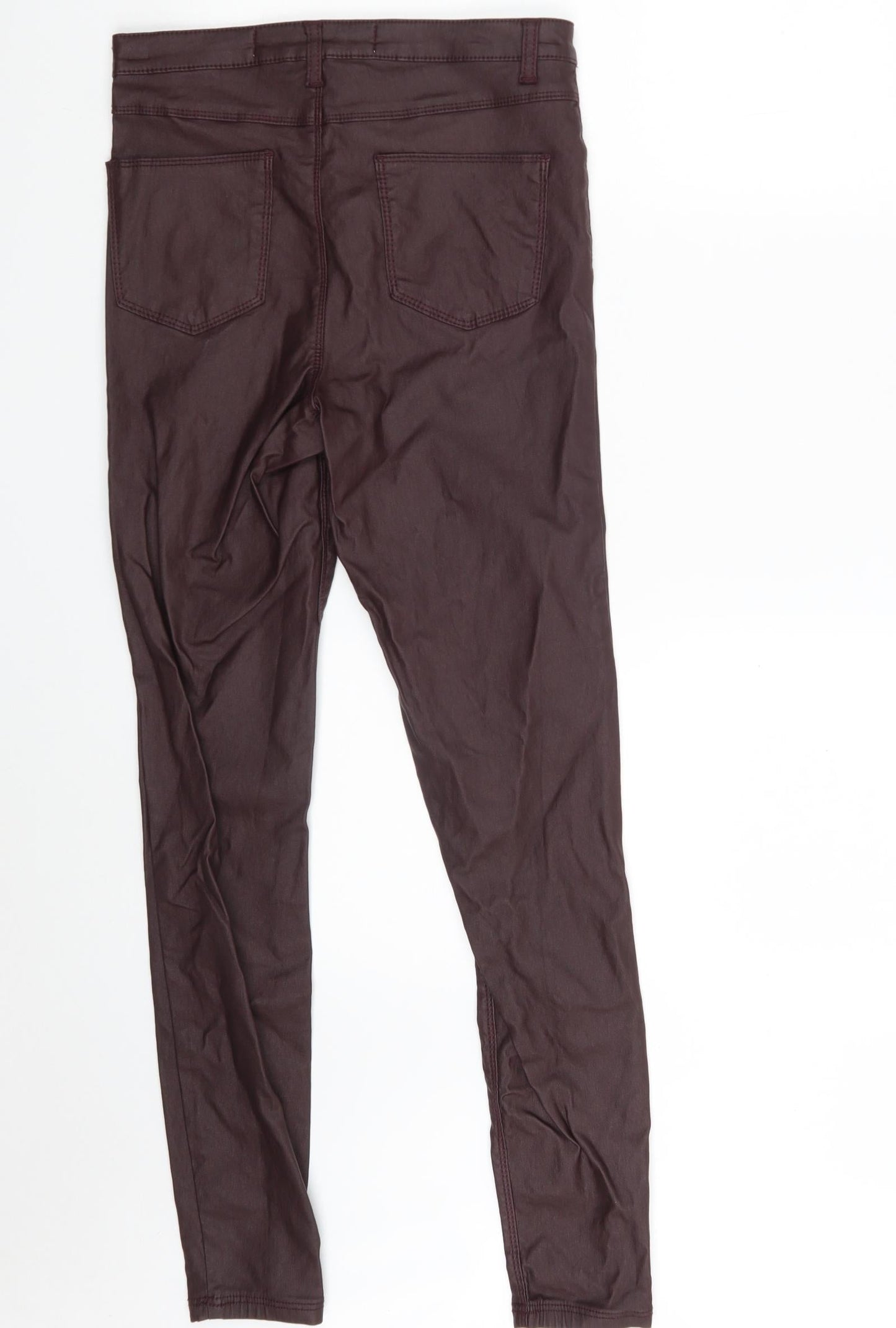 Denim Co. Womens Purple  Viscose Jegging Leggings Size 8 L28 in