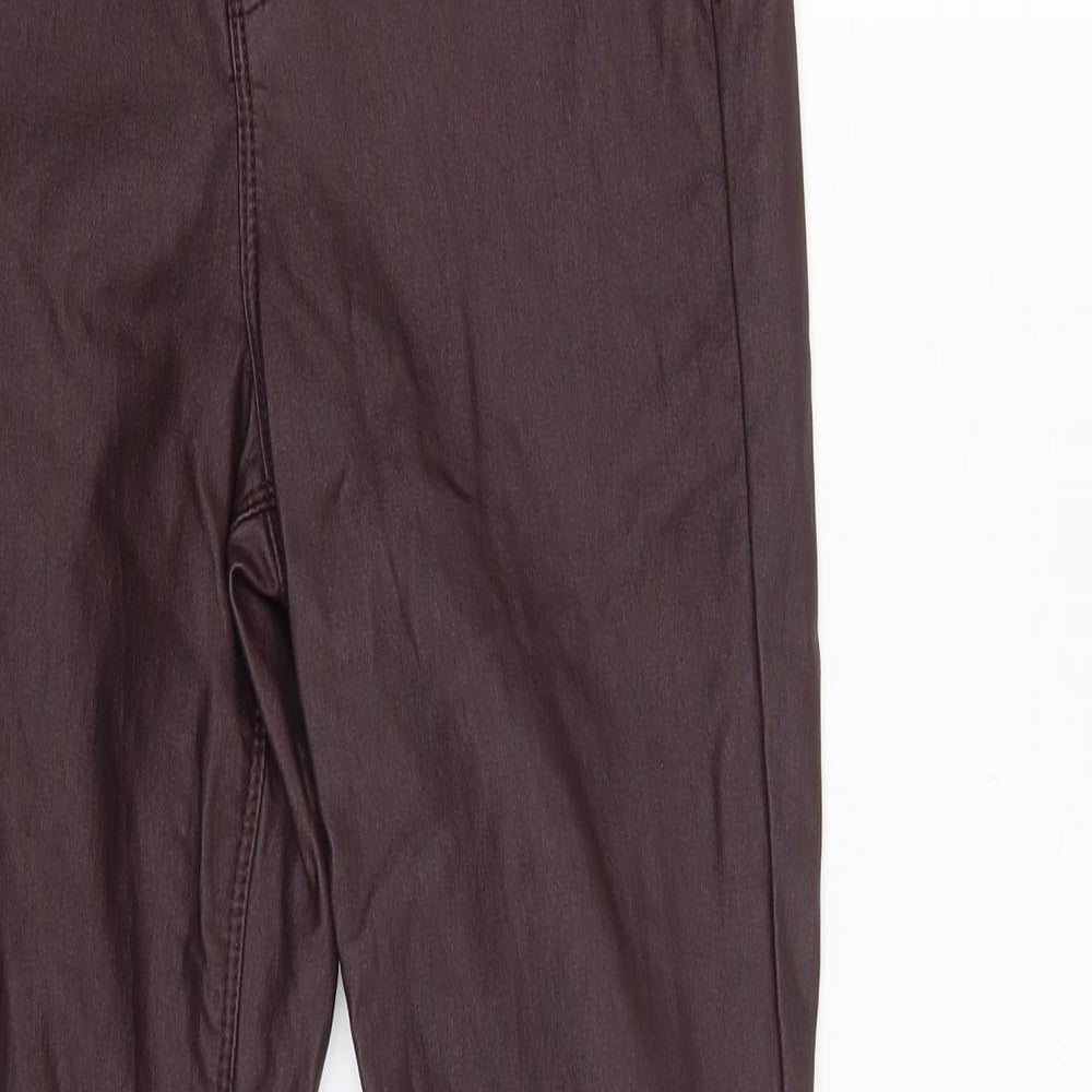 Denim Co. Womens Purple  Viscose Jegging Leggings Size 8 L28 in
