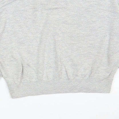 H&M Womens Grey  Acrylic Pullover Sweatshirt Size XS   - Cropped