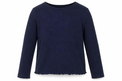 Angel Girls Blue  Polyester Pullover Casual Size 2-3 Years Round Neck