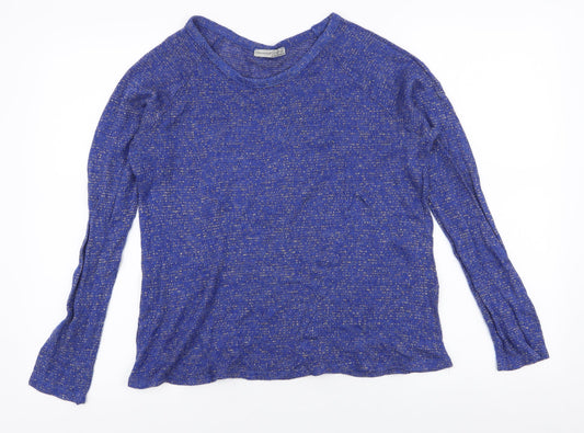 Atmosphere Womens Blue Round Neck  Acrylic Pullover Jumper Size 14