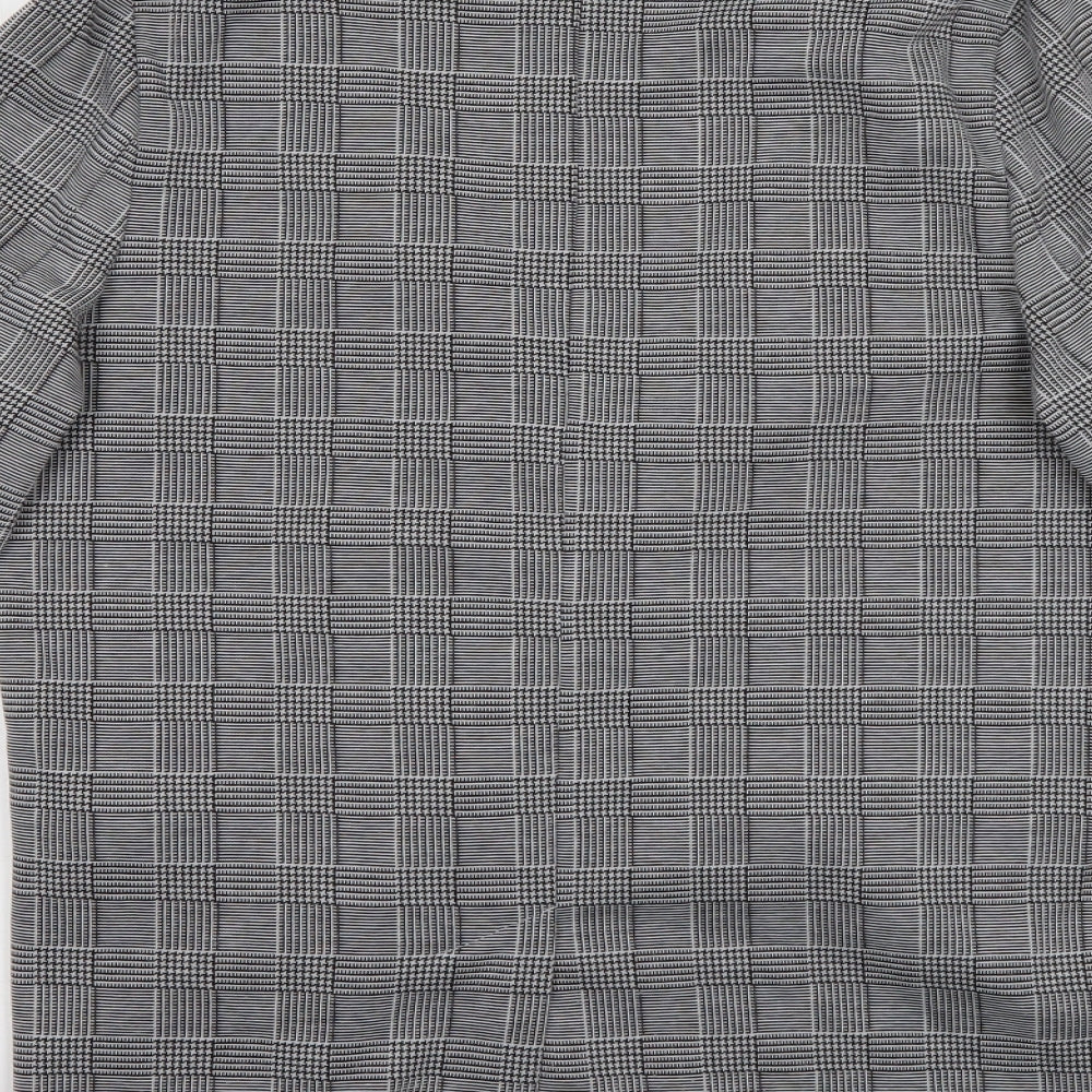 New Look Womens Grey  Polyester Jacket Blazer Size 8